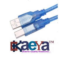 OkaeYa 3FT USB 2.0 A-B Male Printer Cable 0.5m for Arduino uno R3 1m